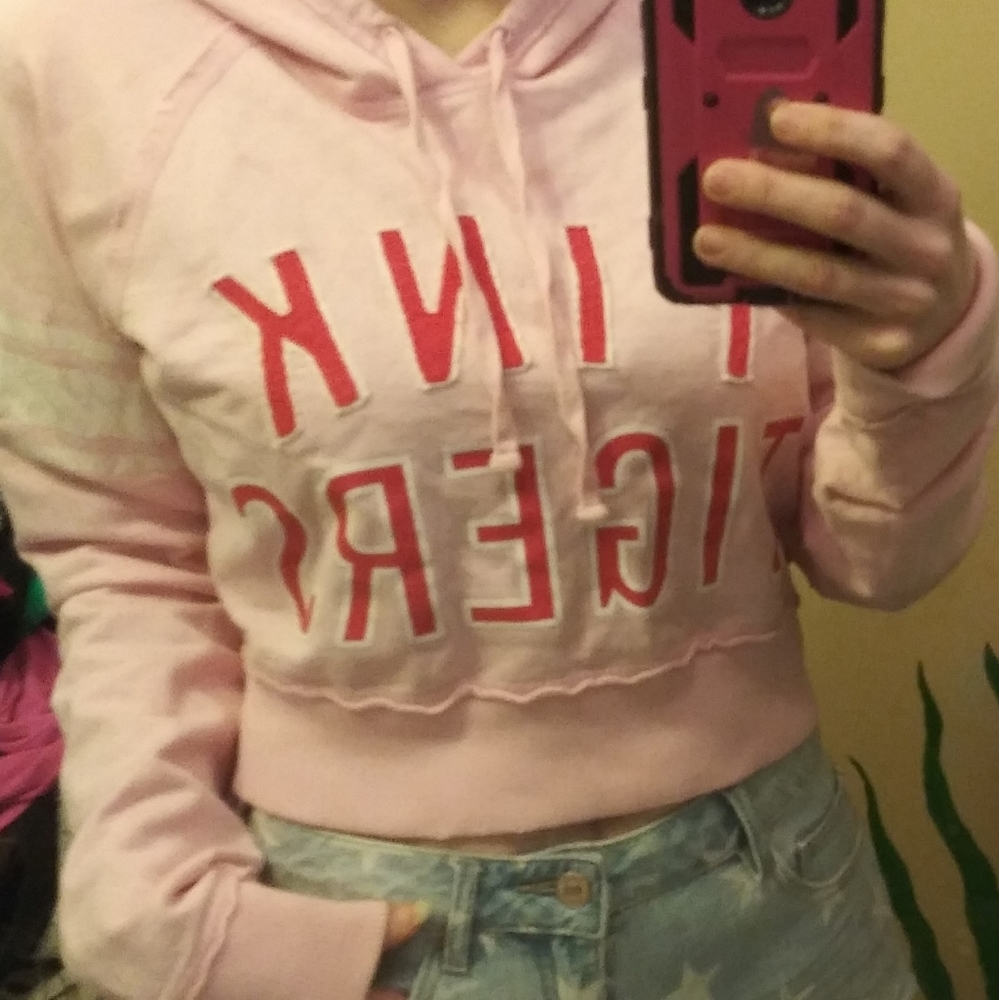 Cute VS cropped hoodie